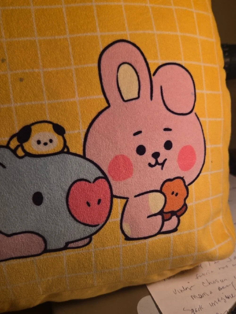 Better Together Yellow Character Accent Pillow by BT 21
